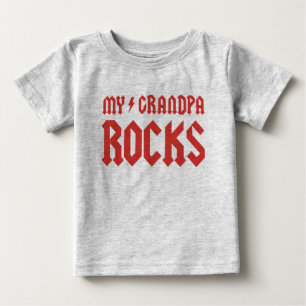 T-shirt Pour Bébé Mes roches de grand-papa