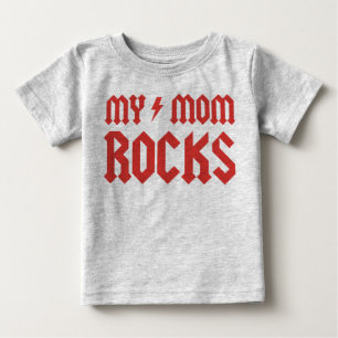T-shirt Pour Bébé Mes roches de maman !