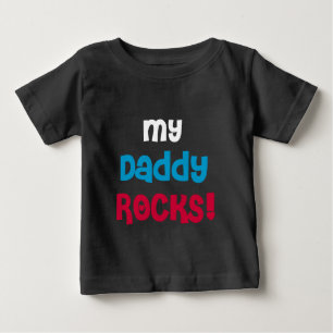 T-shirt Pour Bébé Mes roches de papa