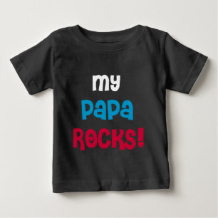 T-shirt Pour Bébé Mes roches de papa