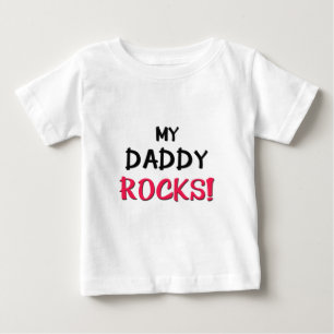 T-shirt Pour Bébé Mes roches de papa