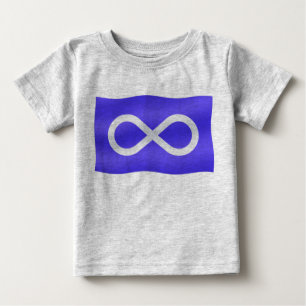 T-shirt Pour Bébé Metis Drapeau Bébé Creeper Première nation Cadeaux