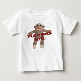 T-shirt Pour Bébé mettez une chaussette dans elle