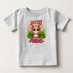 T-shirt Pour Bébé Micest Friend drôle de jeu de mot Cute baby Mouse
