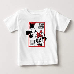 T-shirt Pour Bébé Mickey et Minnie   Conception combinée mignonne