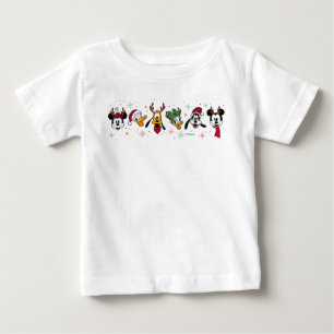 T-shirt Pour Bébé Mickey & Friends Flocons de Noël