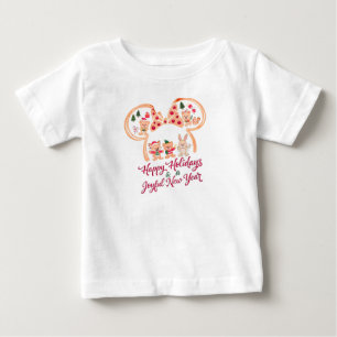 T-shirt Pour Bébé Mickey & Friends Meilleur Noël Ever Pain d'épices 