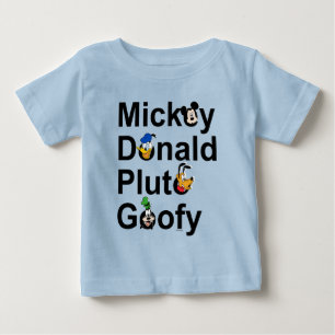 T-shirt Pour Bébé Mickey & Friends   Mickey Donald Pluto Goofy