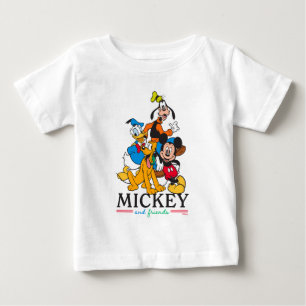 T-shirt Pour Bébé Mickey & Friends Vintage Squad Graphisme