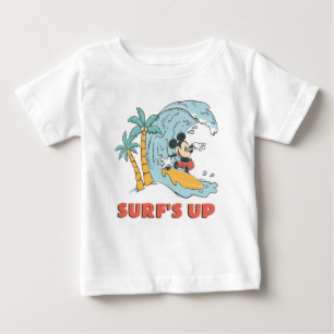 T-shirt Pour Bébé Mickey Mouse Surf à l'anniversaire
