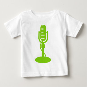 T-shirt Pour Bébé Microphone - Martian Green
