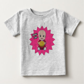 T-shirt Pour Bébé Mignonne bébé en tenue de footballeur T-shirt