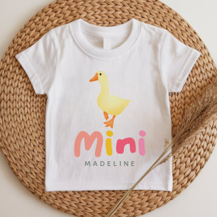 T-shirt Pour Bébé Mignonne Coquette Rose Maman et Mini