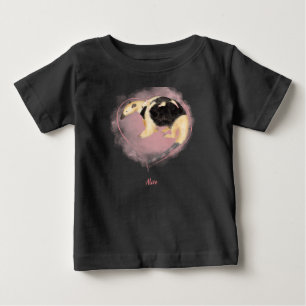 T-shirt Pour Bébé Mignonne mère et bébé tamandua bébé T-shirt (coule