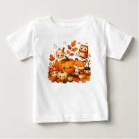 Mignons Animaux D'automne Kawaii Citrouille Hibou