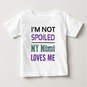 T-shirt Pour Bébé Mimi m'aime pièce en t de bébé