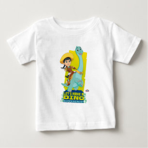 T-shirt Pour Bébé Min & Clover Faire une différence Dino