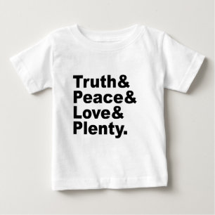 T-shirt Pour Bébé Ministères de la Vérité & de la Paix & de l'Amour 