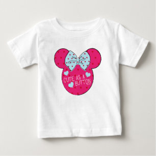 T-shirt Pour Bébé Minnie Couper en tant que bouton
