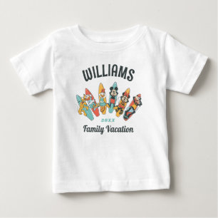 T-shirt Pour Bébé Minnie et amis   Summer Beach Vacances en famille