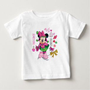 T-shirt Pour Bébé Minnie Mouse Minnie fête ses vacances