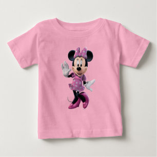 T-shirt Pour Bébé Minnie rose Pose mignonne