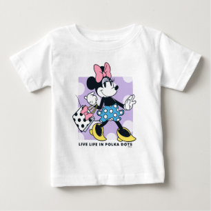 T-shirt Pour Bébé Minnie Vit sa Vie à Points