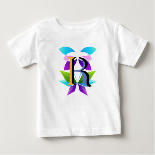 T-shirt Pour Bébé Modèle de conception de logo de lettre r initiale