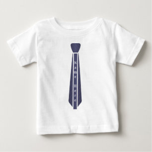 T-shirt Pour Bébé Modèle de nom de cravate vintage personnalisée
