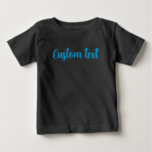 T-shirt Pour Bébé Modèle de texte de script personnalisé à la main n