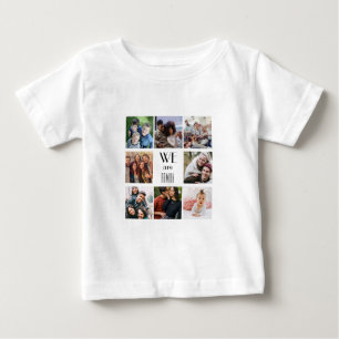 T-shirt Pour Bébé Modèle photo personnalisé "We Are Family"