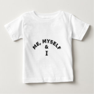 T-shirt Pour Bébé Moi-Même Et Je Typographie
