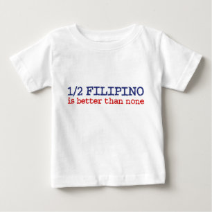 T-shirt Pour Bébé Moitié philippin