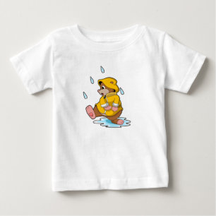 T-shirt Pour Bébé Mole à la pluie avec Raindrops