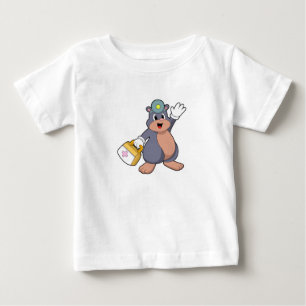 T-shirt Pour Bébé Mole as Nurse with First aid kit.PNG