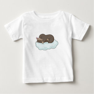 T-shirt Pour Bébé Mole sur nuages