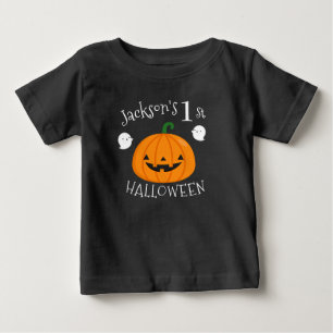 T-shirt Pour Bébé Mon 1er Citrouille Ghost Halloween personnalisé