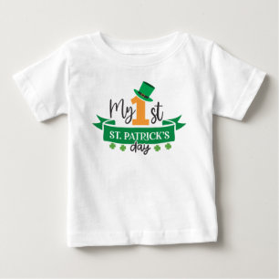 T-shirt Pour Bébé Mon 1er jour Patrick Saint Patrick's Day