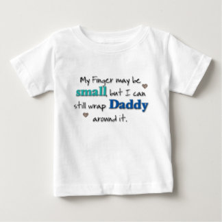 T-shirt Pour Bébé Mon doigt peut être petit… (sarcelle d'hiver et