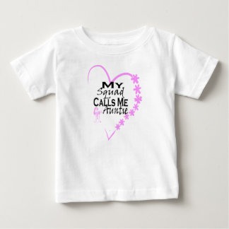 T-shirt Pour Bébé Mon Escadron M'Appelle Tante
