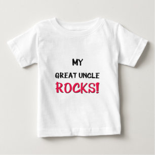T-shirt Pour Bébé Mon grand oncle Rocks