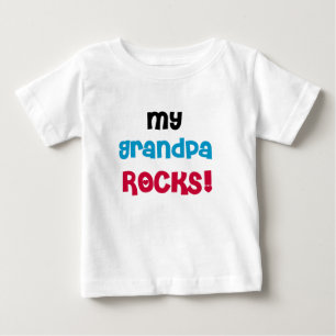 T-shirt Pour Bébé Mon grand-père Rocks