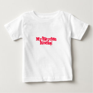 T-shirt Pour Bébé Mon Hayden Rocks !