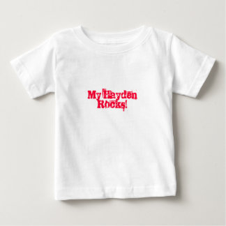 T-shirt Pour Bébé Mon Hayden Rocks !
