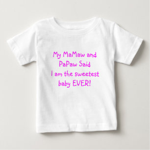 T-shirt Pour Bébé Mon MaMaw et papaye ont indiqué que je suis le