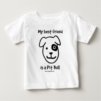 T-shirt Pour Bébé Mon meilleur ami est un pitbull