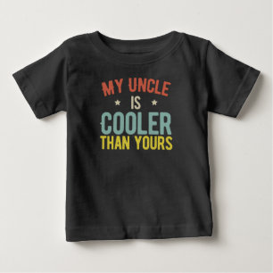 T-shirt Pour Bébé Mon oncle est Glacière que le tien drôle