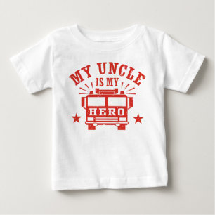 T-shirt Pour Bébé Mon Oncle Est Mon Héros
