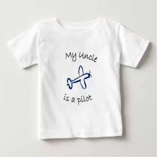 T-shirt Pour Bébé Mon oncle est un pilote