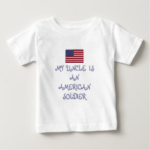 T-SHIRT POUR BÉBÉ MON ONCLE EST UNE CHEMISE SOLDIER
